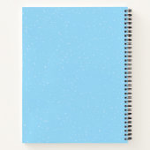 Winter Bear Blue Sleigh Baby Shower Guest Book Notitieboek (Achterkant)