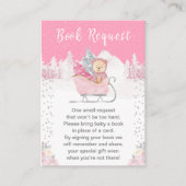 Winter Bear Pink Sleigh Book Request Informatiekaartje (Voorkant)