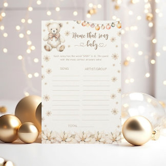 Winter bearly wait Baby shower Naam dat liedje spe