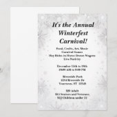 Winter Beauty Christmas Party Kaart (Voorkant / Achterkant)