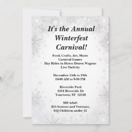 Winter Beauty Christmas Party Kaart