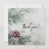 Winter Bedankt kaart (Voorkant)