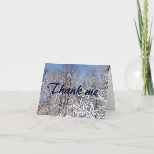 Winter Bedankt Notecards (Voorkant)