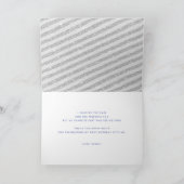 Winter Bedankt Verjaardag Zilveren Glitter Sneeuwv (Binnen)