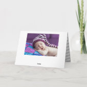 Winter Bedankt Verjaardag Zilveren Magenta Glitter (Achterkant)