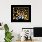 Winter Beeches Poster (Thuiskantoor)