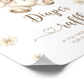 Winter Beer Baby het is koud buiten luierverloting Poster (Hoek)