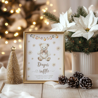 Winter Beer Baby het is koud buiten luierverloting Poster