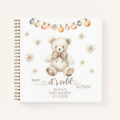 Winter Beer Baby is koud buiten baby shower Notitieboek (Voorkant)