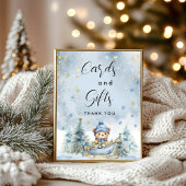 Winter Beer Baby shower │Kaarten en geschenken Poster