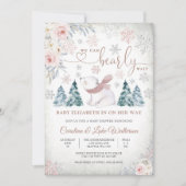 Winter Beer Baby Shower Uitnodiging (Voorkant)