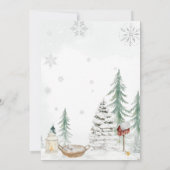 Winter Beer Baby zijn koude buiten Baby shower Kaart (Achterkant)