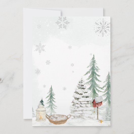 Winter Beer Baby zijn koude buiten Baby shower Kaart (Achterkant)