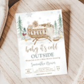 Winter Beer Baby zijn koude buiten Baby shower Kaart