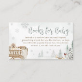 Winter Beer Baby Zijn Koude Buiten Boeken voor Bab Informatiekaartje (Voorkant)