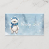 Winter Beer Blauwe Baby Luier Raffle Aanvraag Informatiekaartje (Achterkant)