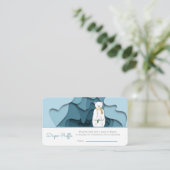 Winter Beer Boy Baby shower Luier Raffle Informatiekaartje (Staand voorkant)