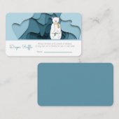 Winter Beer Boy Baby shower Luier Raffle Informatiekaartje (Voorkant / Achterkant)