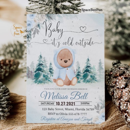 Winter Beer Boy Het is koud buiten Uitnodiging