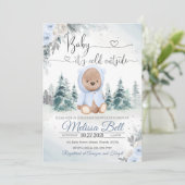 Winter Beer Boy Het is koud buiten Uitnodiging (Staand voorkant)