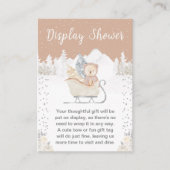 Winter Beer Bruin Sleigh Display Douche Informatiekaartje (Voorkant)