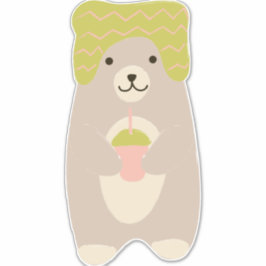 Winter Beer Dragen Wol Pet Schattigee Baby kwekeri Sticker