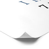 Winter Beer eerste verjaardag mijlpaal verjaardag Poster (Hoek)