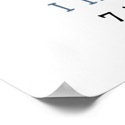 Winter Beer eerste verjaardag mijlpaal verjaardag Poster (Hoek)