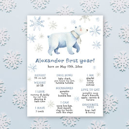 Winter Beer eerste verjaardag mijlpaal verjaardag Poster