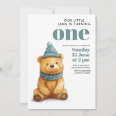 Winter Beer Green Verjaardagsfeest Kaart (Voorkant)