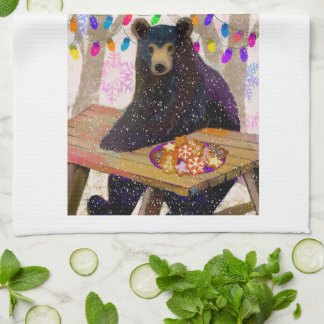 Winter Beer Holiday Kitchen Towel Theedoek