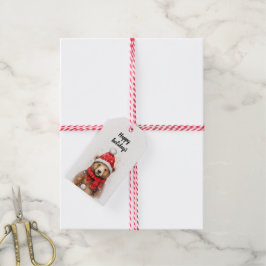 Winter Beer in een gezellig rood Pet Cadeaulabel