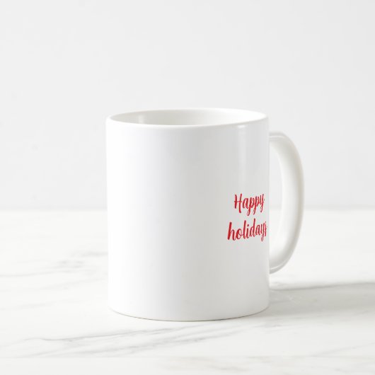 Winter Beer in een gezellig rood Pet Koffiemok (Voorkant rechts)