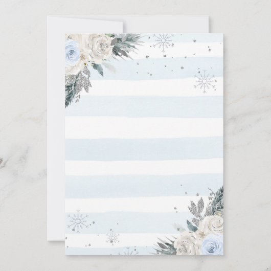 Winter Beer Jongen Het is Koud Buiten Uitnodiging (Achterkant)