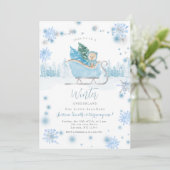 Winter Beer Onederland 1e verjaardag Kaart (Staand voorkant)