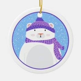 Winter Beer Ronde Kerstbal Keramisch Ornament