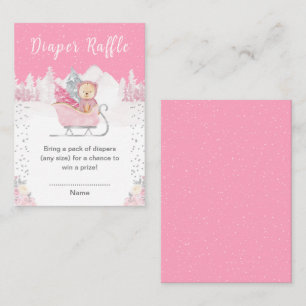 Winter Beer Roze Arrenslee Diaper Lotterij Informatiekaartje