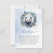 Winter Beer Waterverf Baby shower Dank u Bedankkaart (Voorkant)