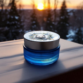 Winter Beer Waterverf Baby shower Ronde Sticker