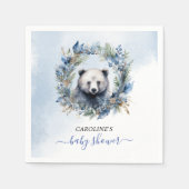 Winter Beer Waterverf Baby shower Servet (Voorkant)