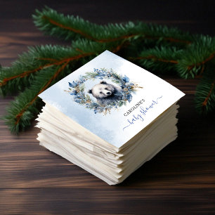 Winter Beer Waterverf Baby shower Servet