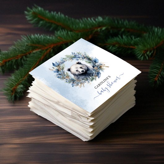 Winter Beer Waterverf Baby shower Servet