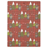 Winter Beer Witte Kerstmis Rood Buffalo Pset Clip Klembord (Achterkant)