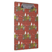 Winter Beer Witte Kerstmis Rood Buffalo Pset Clip Klembord (Rechts)