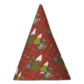 Winter Beer Witte Kerstmis Rood Buffalo Pset Feesthoedjes (Rechts)