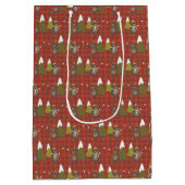 Winter Beer Witte Kerstmis Rood Buffalo Pset Medium Cadeauzakje (Achterkant)