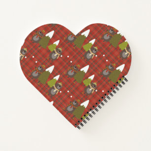 Winter Beer Witte Kerstmis Rood Buffalo Pset Notitieboek