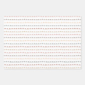 Winter Bells Trees Modern Pastel Kerstmis Inpakpapier Vel (Voorkant 2)