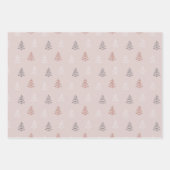 Winter Bells Trees Modern Pastel Kerstmis Inpakpapier Vel (Voorkant)