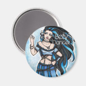 Winter Belly Dancer Art Magneet (Voorkant / Achterkant)